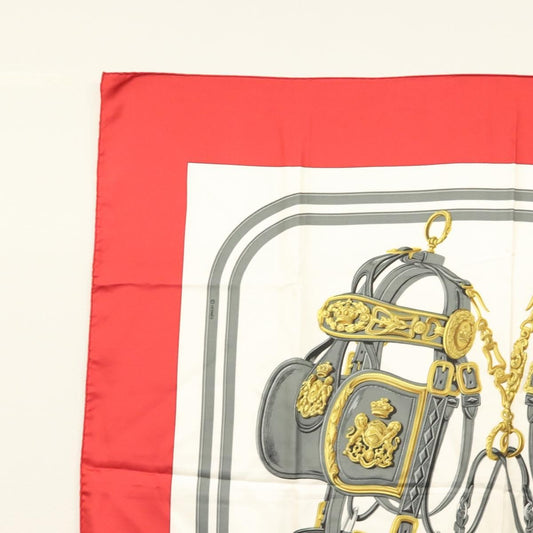 Hermes Carré 90 Silk multicolor, RED, SILK, Scarve & shawl