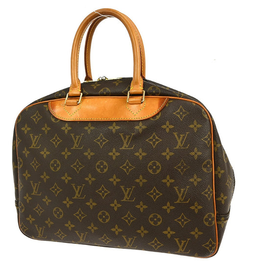 Louis Vuitton Deauville Handbag Monogram Canvas, BROWN, CANVAS, Handbag
