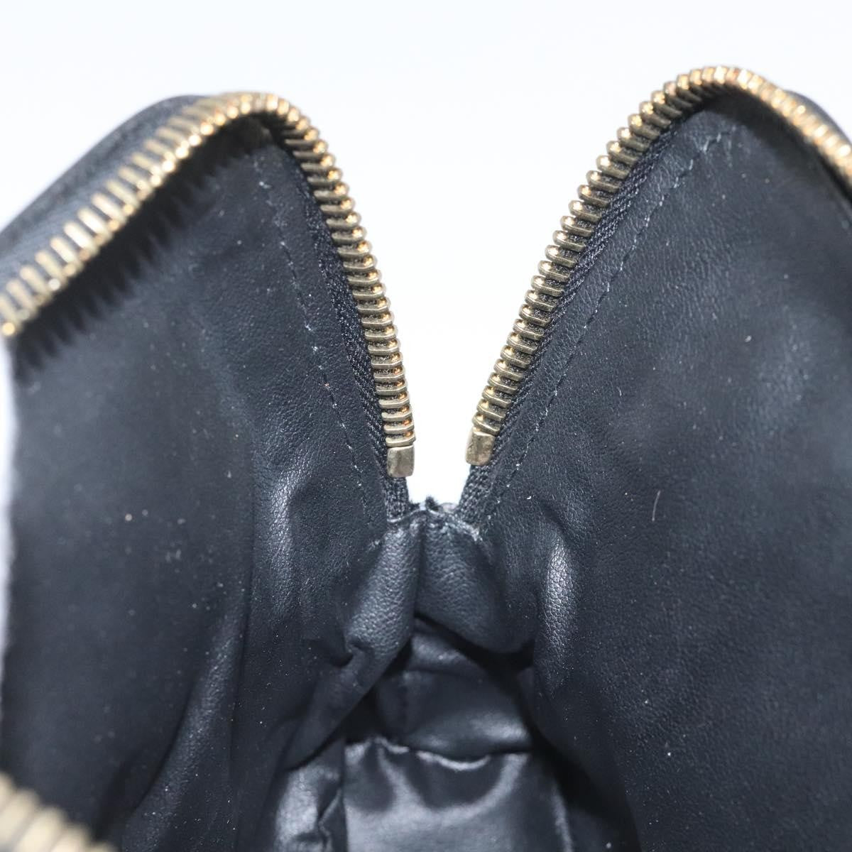 Celine Macadam Pochette Canvas and Leather, BLACK, CANVAS, Clutche & pouche