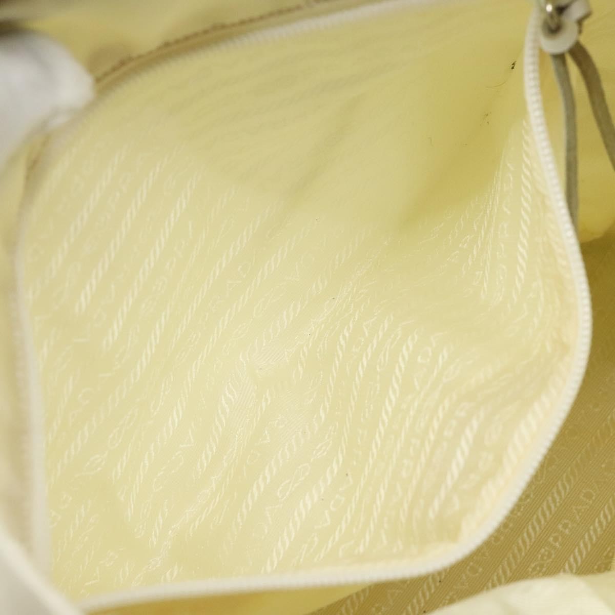 Prada Vintage Tote Tessuto, Ecru, Nylon, Tote Bag