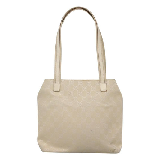 Gucci Double Pocket Tote GG Canvas, BEIGE, CANVAS, Shoulder bag