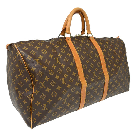 Louis Vuitton Keepall Bag Monogram Canvas, Brown, Canvas, Travel Bag