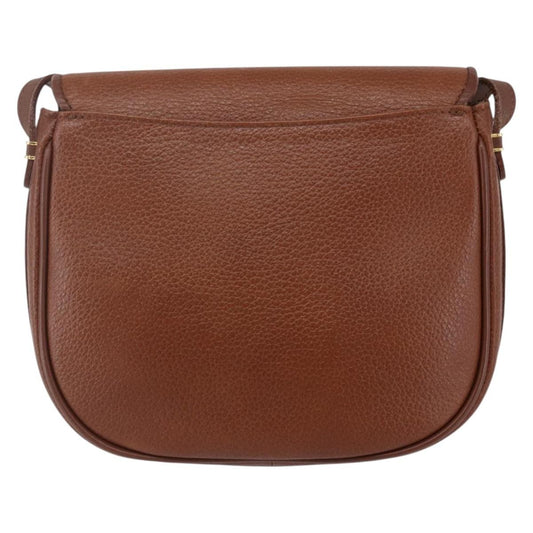 Burberry Vintage Shoulder Bag Leather, BROWN, LEATHER, Shoulder bag