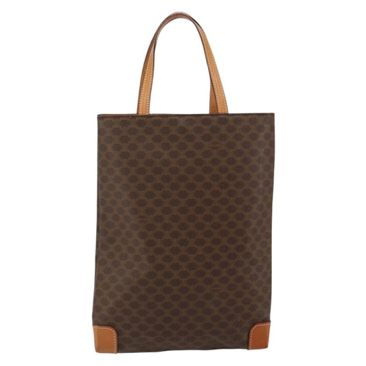 Celine Vintage Macadam Tote bag Canvas, BROWN, CANVAS, Tote bag