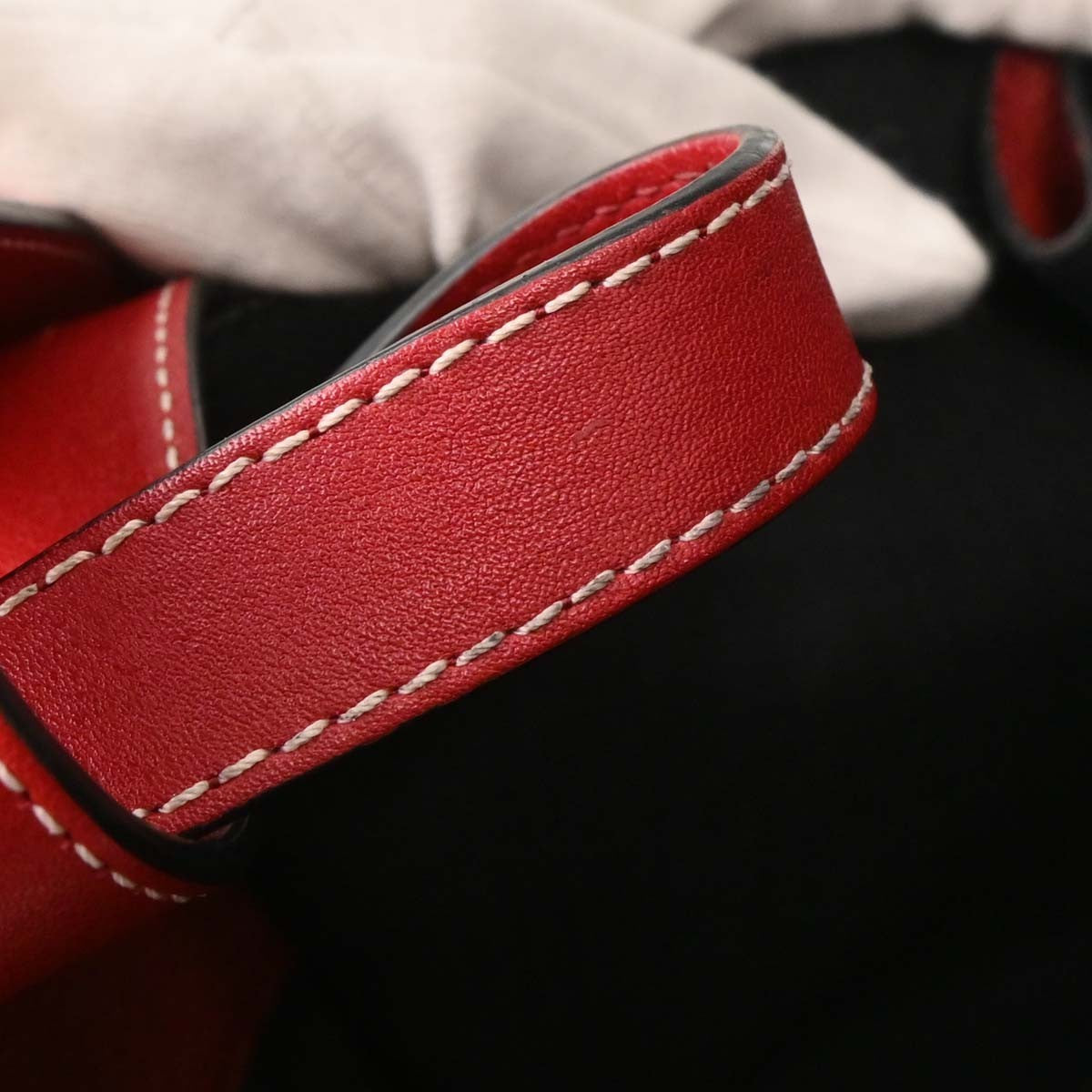 Loewe Hammock Bag Leather, RED, LEATHER, Handbag