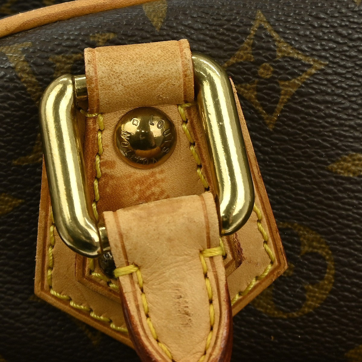 Louis Vuitton Manhattan Handbag Monogram Canvas, BROWN, CANVAS, Handbag