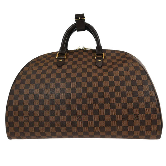 Louis Vuitton Ribera Handbag Damier, BROWN, CANVAS, Travel bag