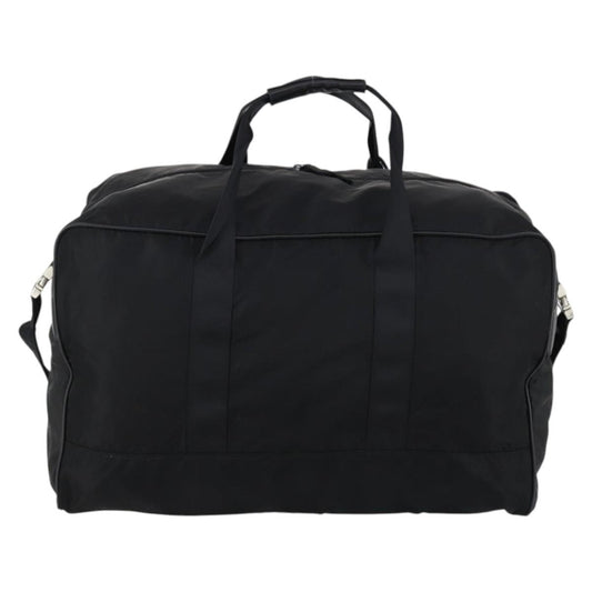 Prada Boston Bag Tessuto, BLACK, NYLON, Handbag