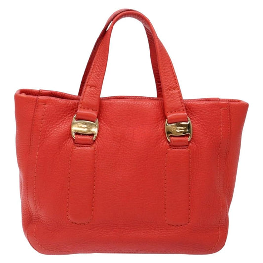 Salvatore Ferragamo Vala Handbag Leather, RED, LEATHER, Handbag