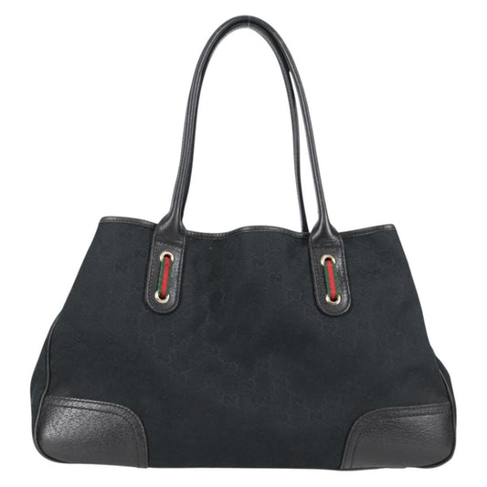 Gucci Princy Tote GG Coated Canvas, BLACK, CANVAS, Tote bag