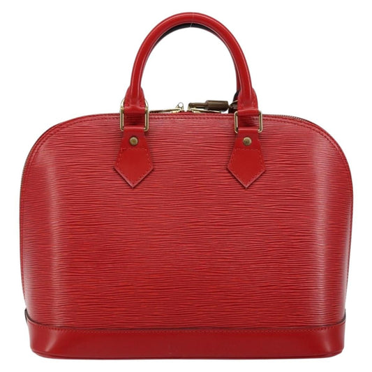 Louis Vuitton Alma Handbag Epi Leather, RED, LEATHER, Handbag