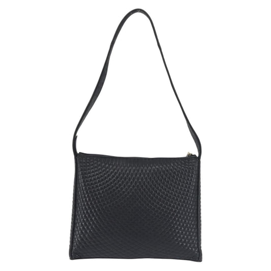 Bally Vintage Shoulder Bag Leather, NAVY, LEATHER, Shoulder bag