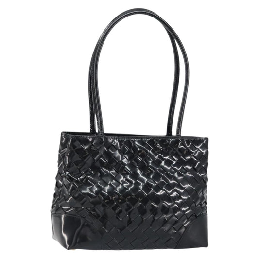 Bottega Veneta Intrecciato Tote Patent leather, BLACK, PATENT_LEATHER, Tote bag