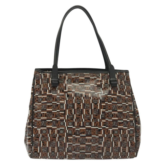 Salvatore Ferragamo Tote Bag Canvas, BLACK, CANVAS, Tote bag