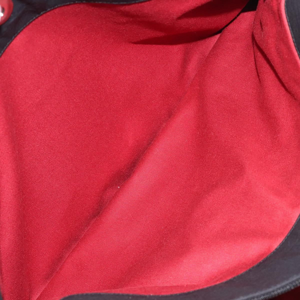 Salvatore Ferragamo Gancini handbag Nylon, BLACK, NYLON, Handbag