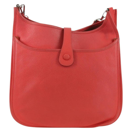 Hermes Evelyne Bag Gen III Clemence, Pink, Leather, Shoulder Bag