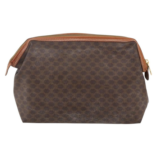 Celine Macadam Pochette Canvas, BROWN, PVC, Clutche & pouche