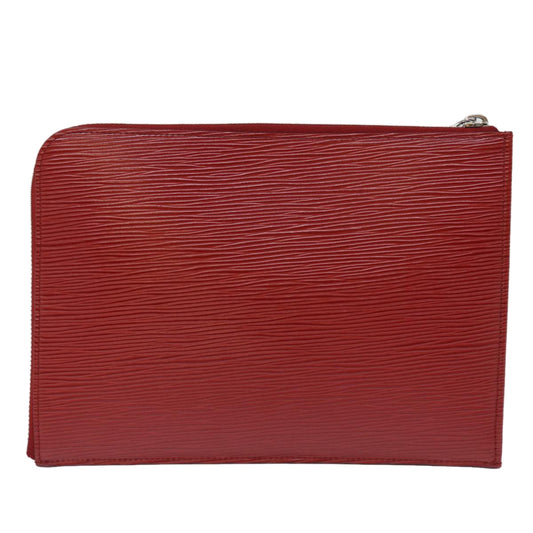 Louis Vuitton Pochette Jour Epi Leather, RED, LEATHER, Clutche & pouche