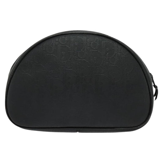 Christian Dior Vintage Trotter Pouch Canvas, BLACK, CANVAS, Clutche & pouche