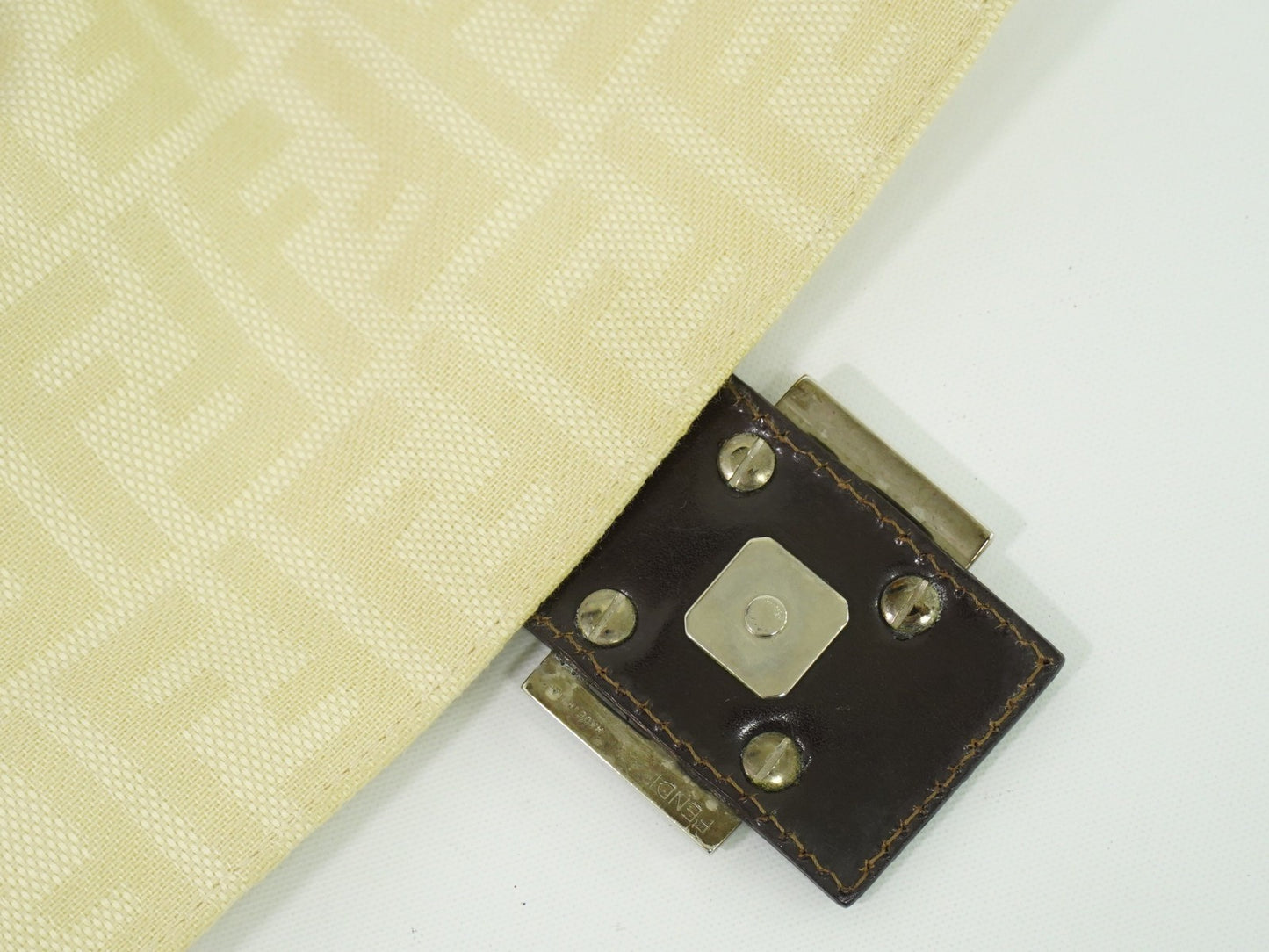 Fendi Mamma Baguette Zucca canvas, BEIGE, CANVAS, Shoulder bag