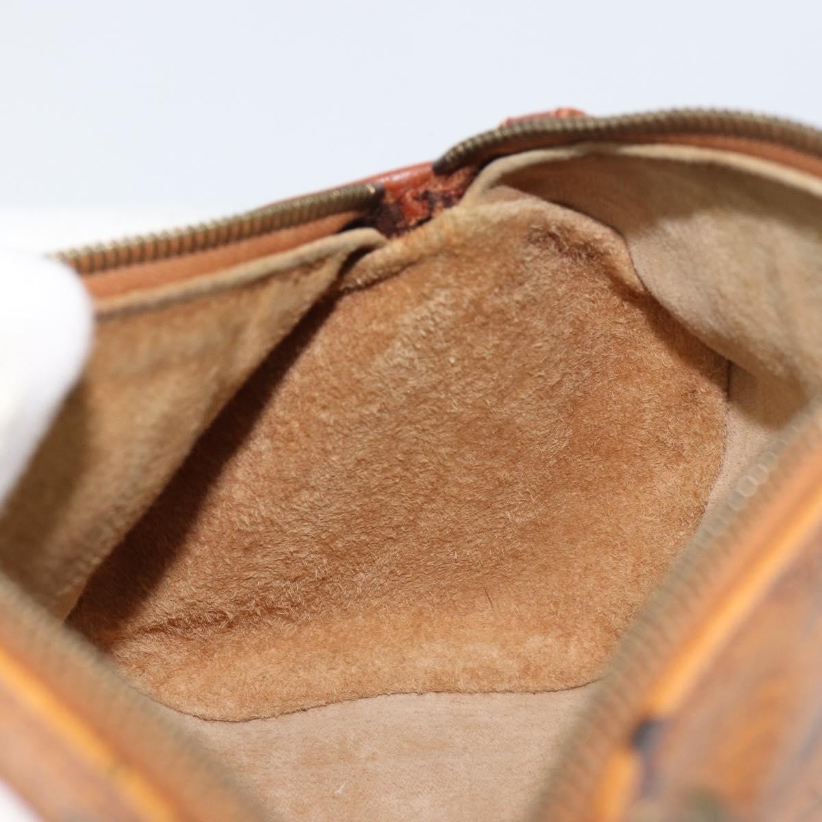 MCM Visetos Shoulder bag Canvas and Leather, BROWN, CANVAS, Shoulder bag