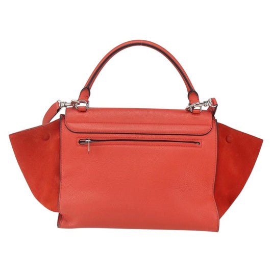 Celine Trapeze Bag Leather, RED, LEATHER, Handbag