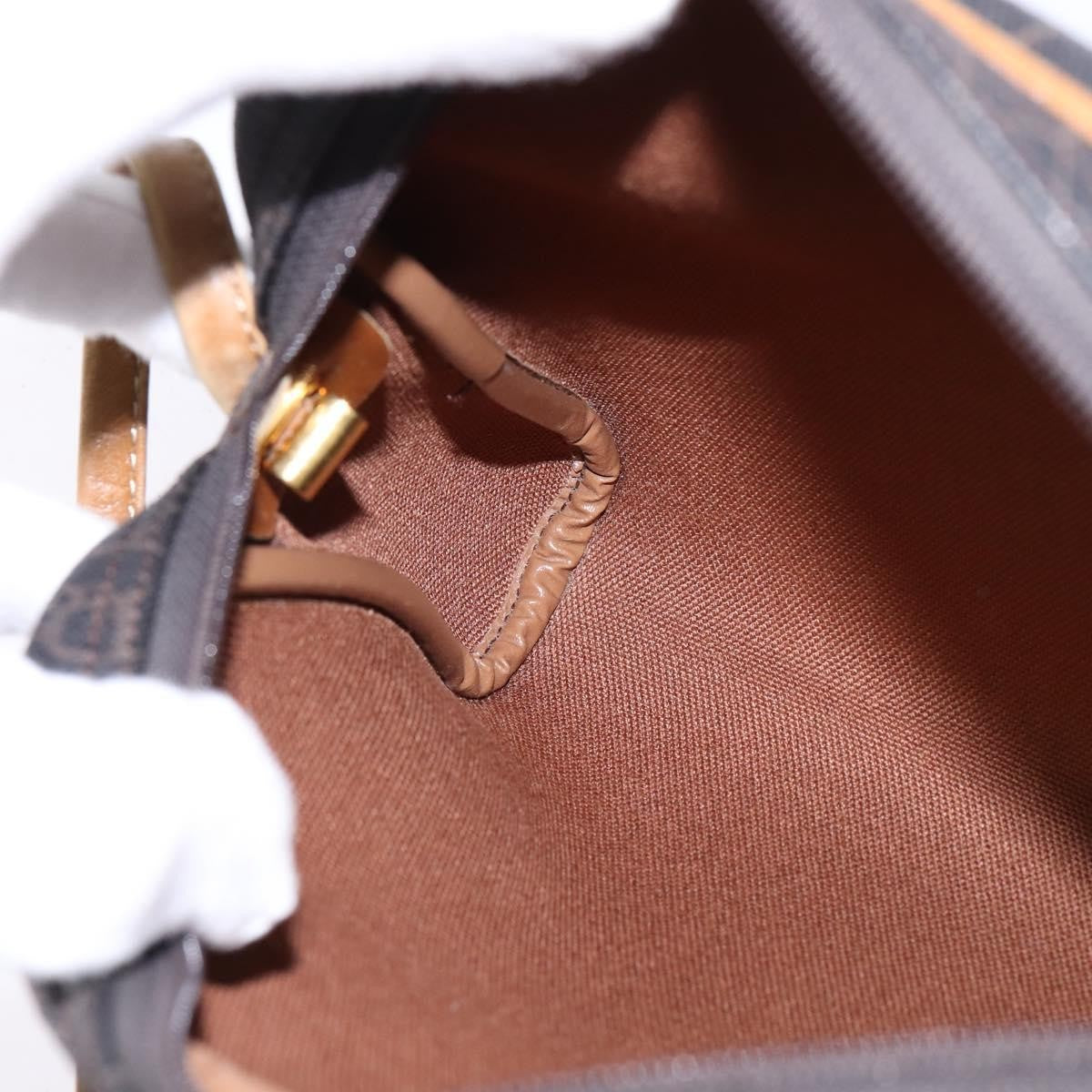 Christian Dior Vintage Honeycomb Shoulder Bag Canvas, BLACK, CANVAS, Shoulder bag