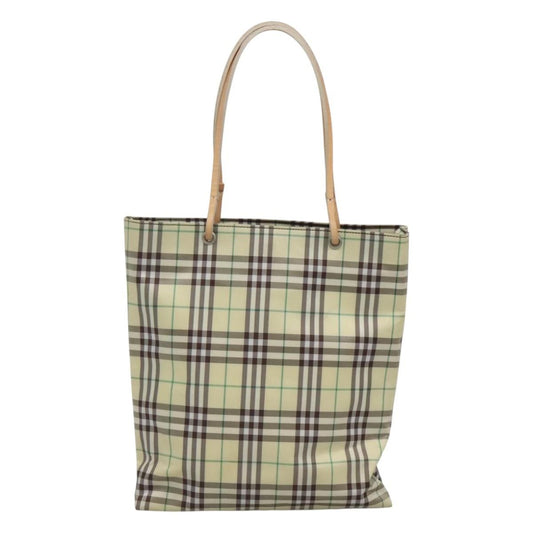 Burberry Nova Handbag Check Pattern, GREEN, NYLON, Handbag