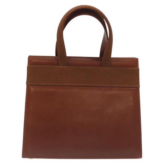 Salvatore Ferragamo Convertible Vara Bow Tote Leather, BROWN, LEATHER, Handbag