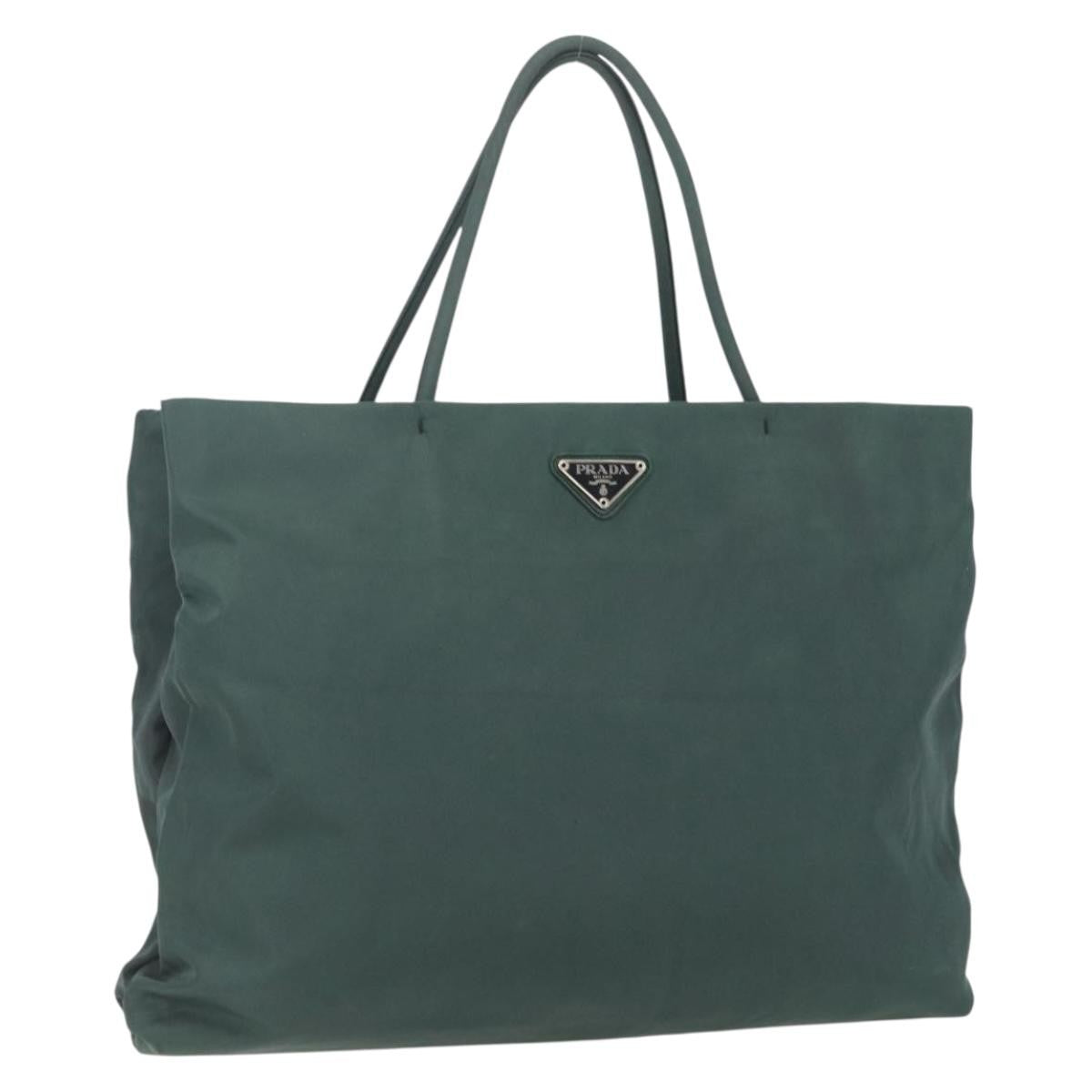 Prada Vintage Tote Tessuto, KHAKI, NYLON, Tote bag
