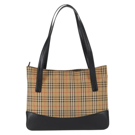 Burberry Nova check Shoulder bag Canvas, BEIGE, CANVAS, Shoulder bag