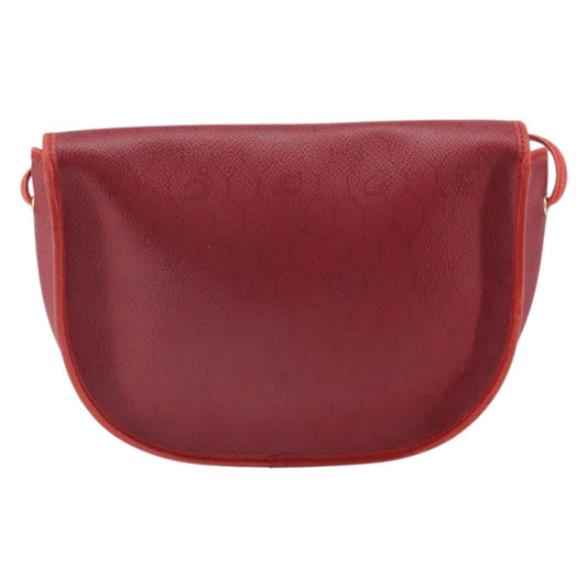 Christian Dior Vintage Honeycomb Shoulder Bag Canvas, RED, PVC, Shoulder bag