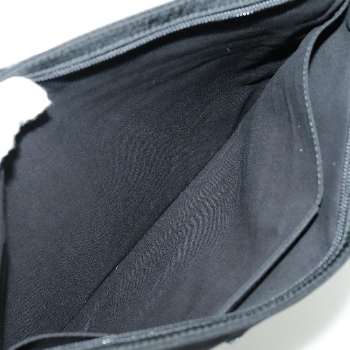 Balenciaga Logo Pouch Canvas, BLACK, CANVAS, Clutche & pouche