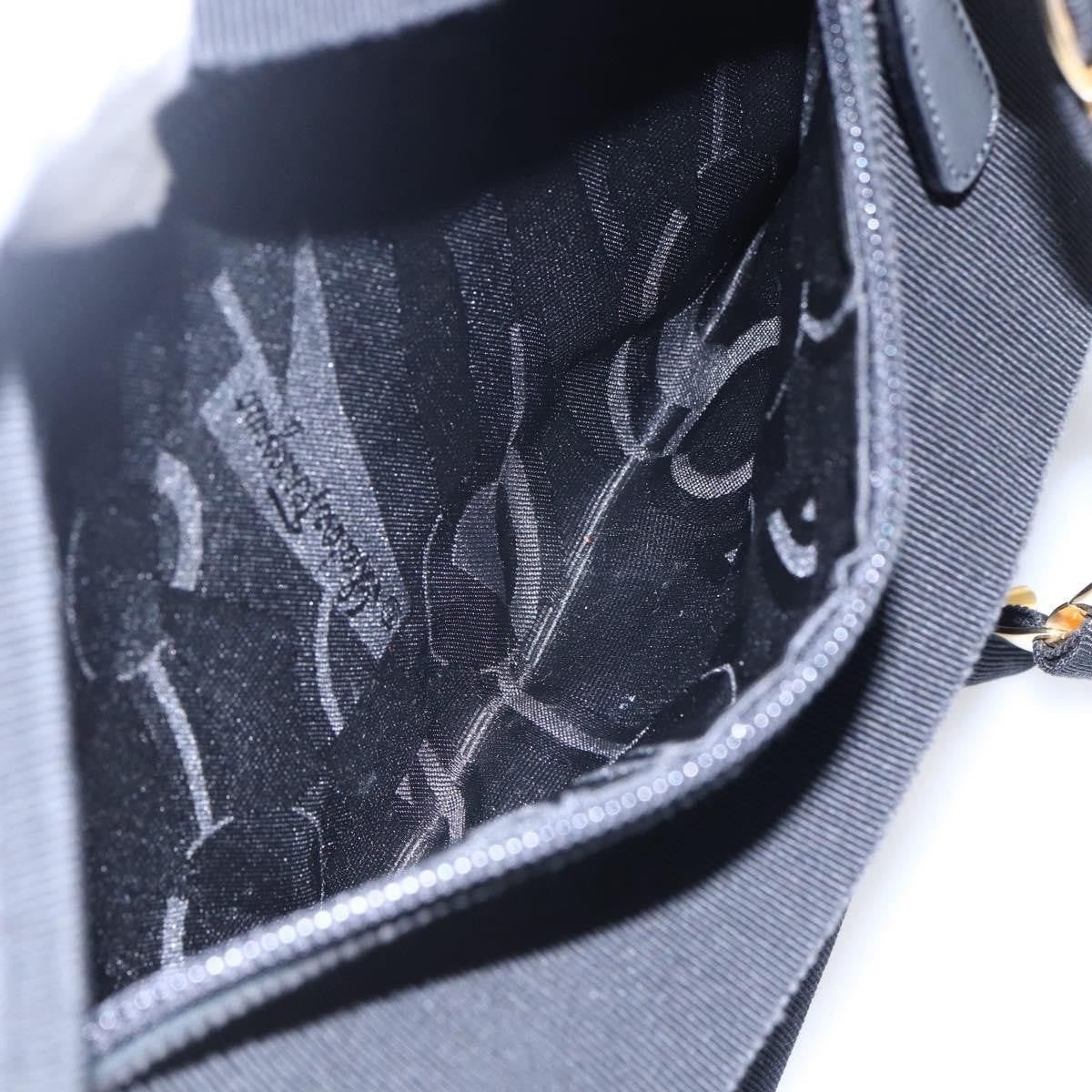 Salvatore Ferragamo Vala tote Canvas, NAVY, CANVAS, Tote bag