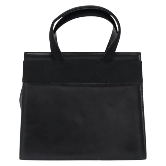 Salvatore Ferragamo Convertible Vara Bow Tote Leather, BLACK, LEATHER, Handbag