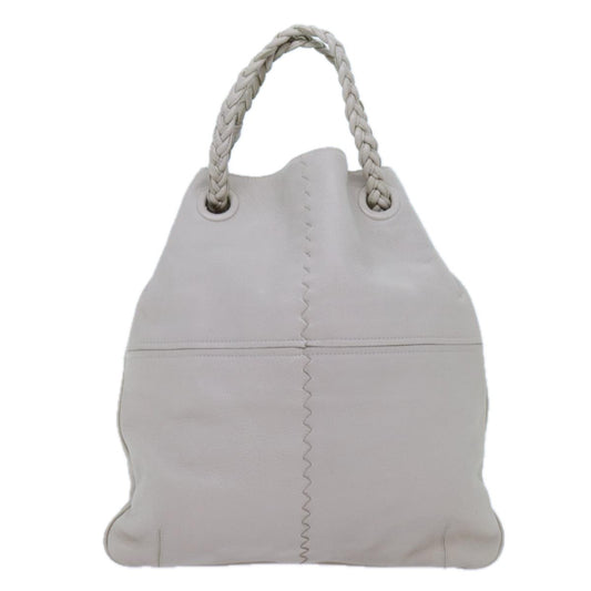 Bottega Veneta Julie Tote Leather, WHITE, LEATHER, Tote bag