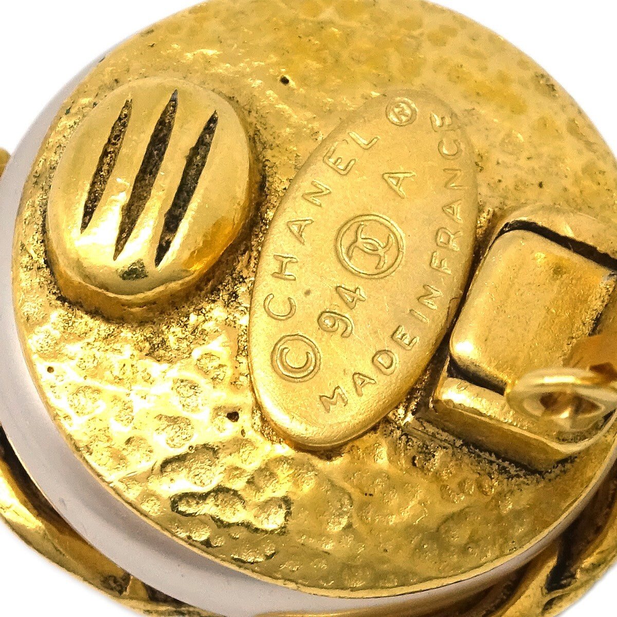 Chanel Vintage Triple cc earrings Metal, GOLD, GOLD_PLATED, Earrings