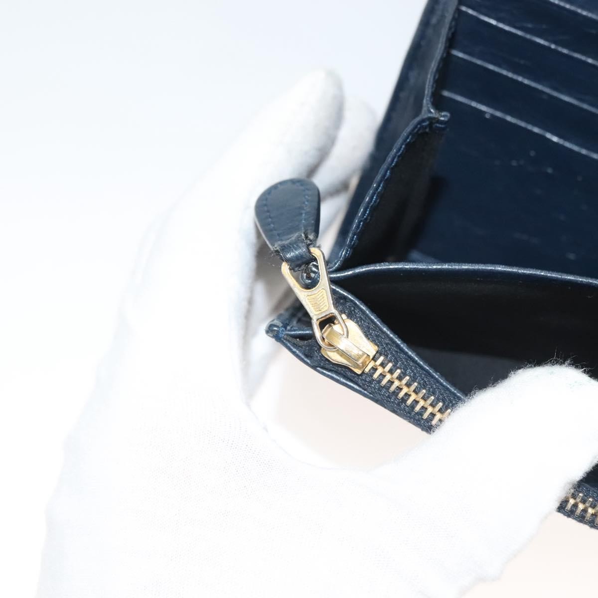 Balenciaga Giant Money Flap Wallet Leather, NAVY, LEATHER, Wallets