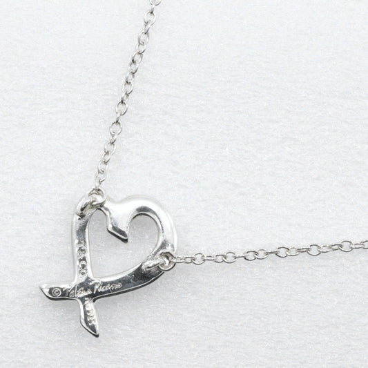 Tiffany & Co. Paloma Picasso Loving Heart Pendant Necklace Silver 925, SILVER, SILVER, Necklace