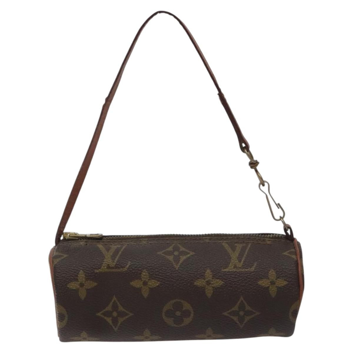 Louis Vuitton Papillon Pochette Monogram Canvas, BROWN, CANVAS, Clutche & pouche