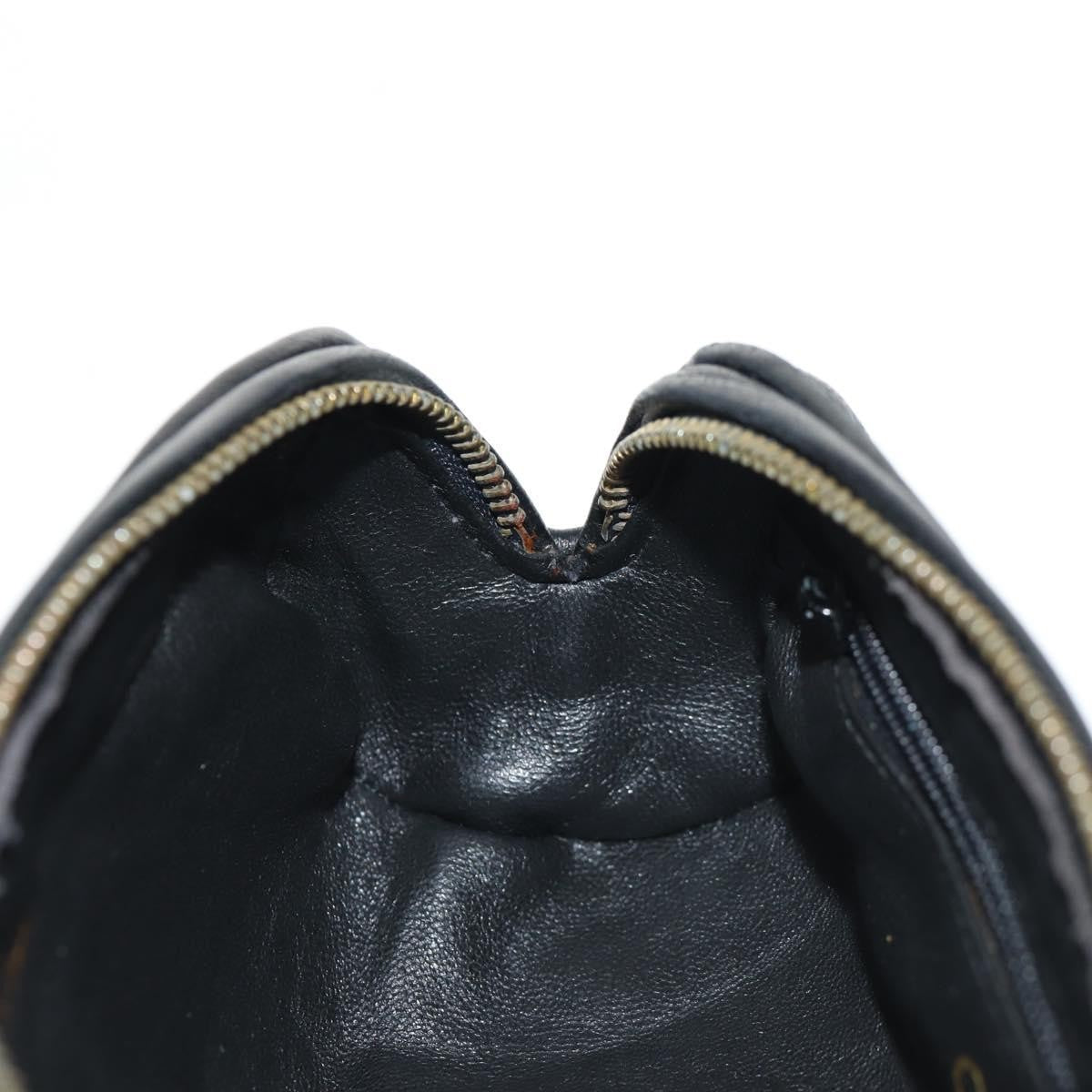 Chanel Vintage Clutch Leather, BLACK, LEATHER, Clutche & pouche