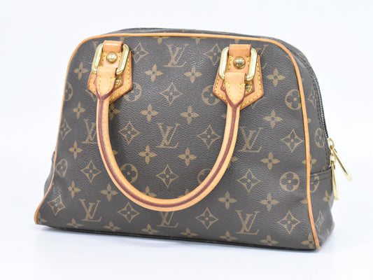 Louis Vuitton Manhattan Handbag Monogram Canvas, BROWN, CANVAS, Handbag