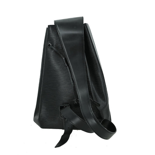 Louis Vuitton Sac a Dos Drawstring Backpack Epi Leather, BLACK, LEATHER, Backpack