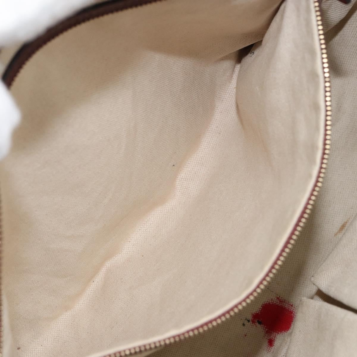 Gucci Bree Tote GG Canvas with Leather, BEIGE, CANVAS, Tote bag