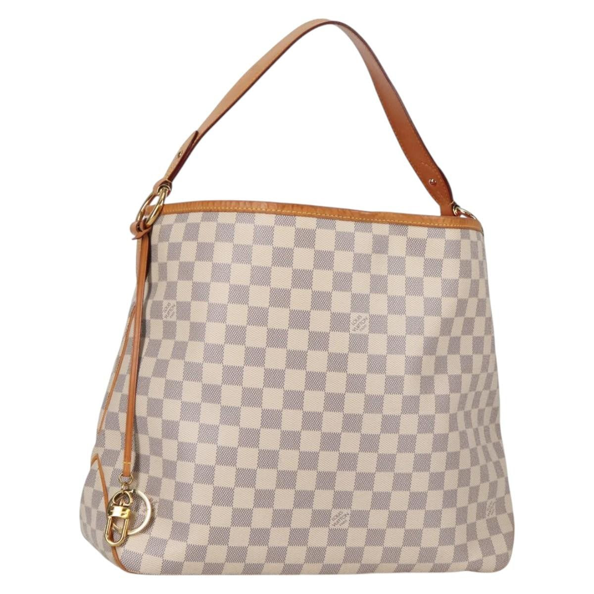 Louis Vuitton Delightful NM Handbag Damier, WHITE, CANVAS, Handbag