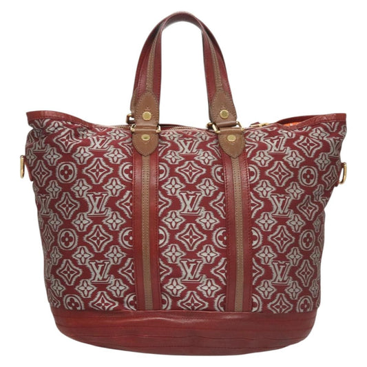 Louis Vuitton Aviator Handbag Limited Edition Monogram Jacquard, BURGUNDY, CANVAS, Handbag
