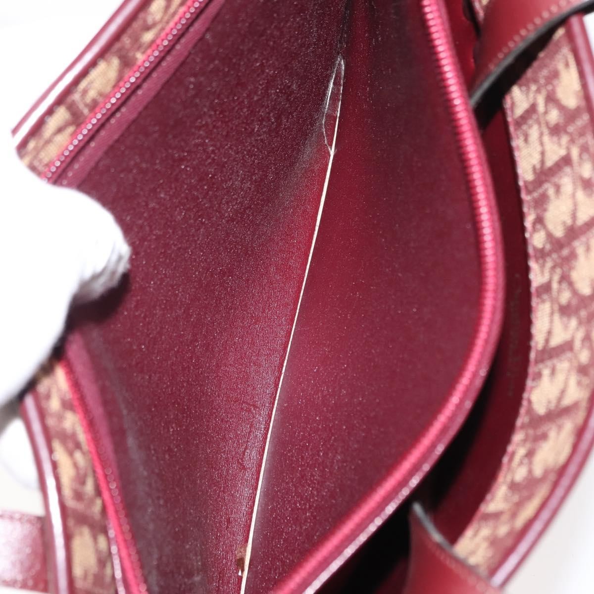 Christian Dior Vintage Trotter Handbag Canvas, RED, CANVAS, Handbag