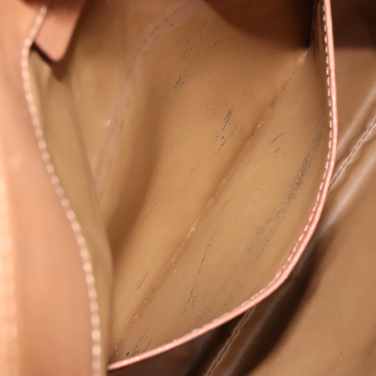 Celine Macadam Pochette Classic, BEIGE, LEATHER, Clutche & pouche