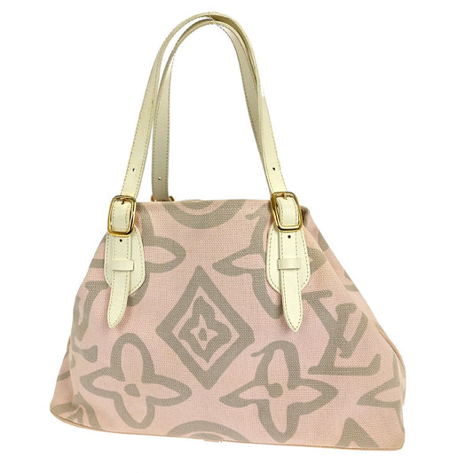 Louis Vuitton Tahitienne Cabas Canvas, PINK, CANVAS, Tote bag