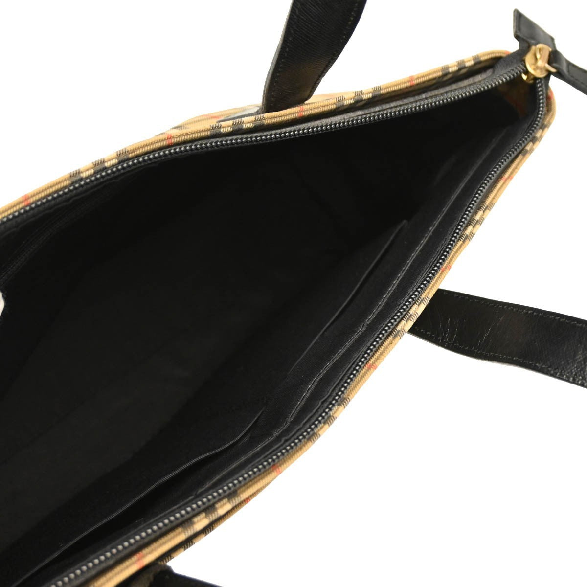 Burberry Nova Check Tote Nylon and Leather, BEIGE, CANVAS, Tote bag